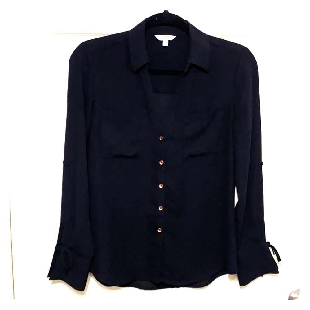 Black long sleeve blouse